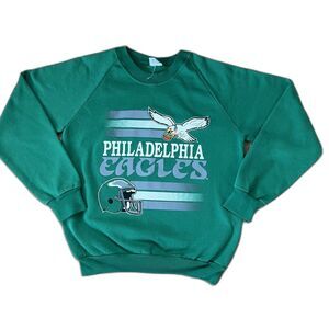 BNWOT Deadstock 1990s Vintage NFL Philadelphia Eagles Long Sleeve Sweatshirt med